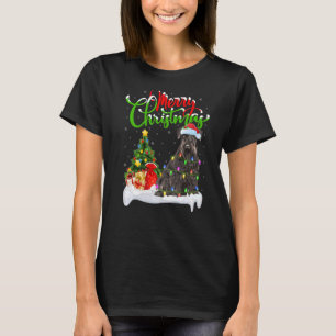 Xmas Decorations Santa Miniature Schnauzer Dog Chr T-Shirt