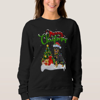 Xmas Decorations Santa Rottweiler Dog Christmas   Sweatshirt