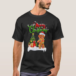 Xmas Decorations Santa Toy Poodle Dog Christmas   T-Shirt