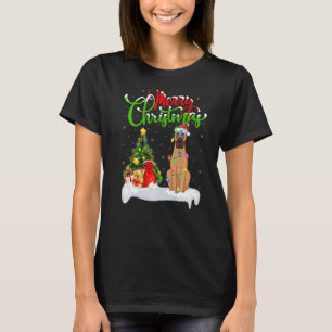 Xmas Decorations Santa Vizsla Dog Christmas T-Shirt