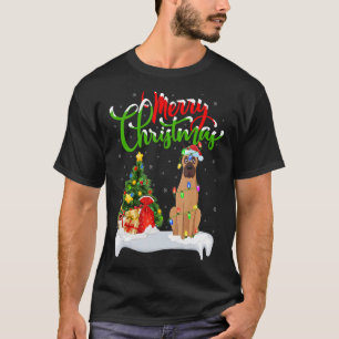 Xmas Decorations Santa Vizsla Dog Christmas T-Shirt