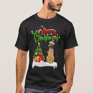 Xmas Decorations Santa Vizsla Dog Christmas T-Shirt