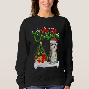 Xmas Decorations Santa Yorkshire Terrier Dog Chris Sweatshirt