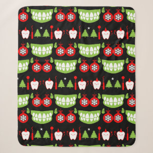 Xmas Dental Doctor Gifts Sherpa Blanket