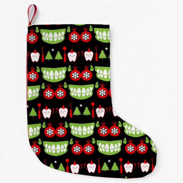 Xmas Dental Doctor Gifts Small Christmas Stocking (Front)