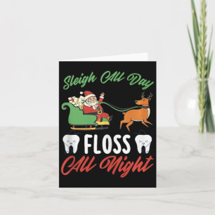 Xmas Dentist Holiday Dental Office Funny Christmas Card