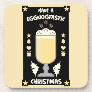 Xmas Eggnog Punch Coaster