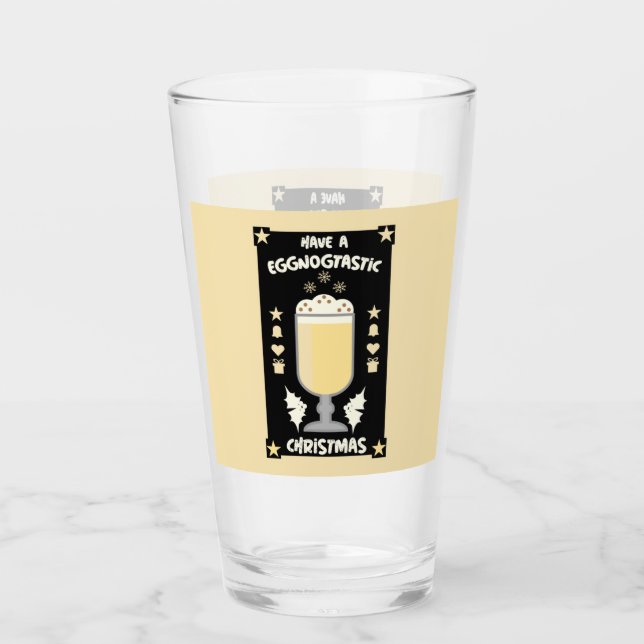xmas eggnog punch glass (Front)