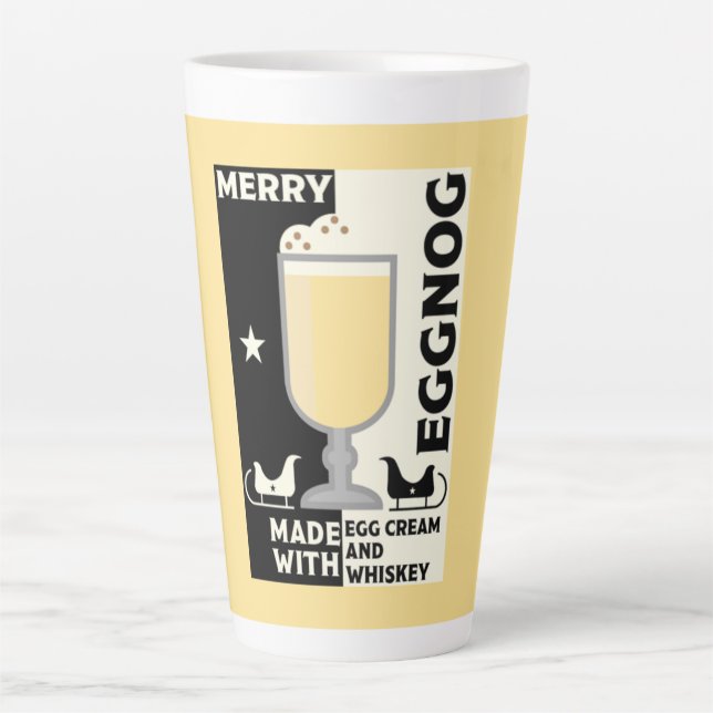 Xmas Eggnog Punch    Latte Mug (Front)
