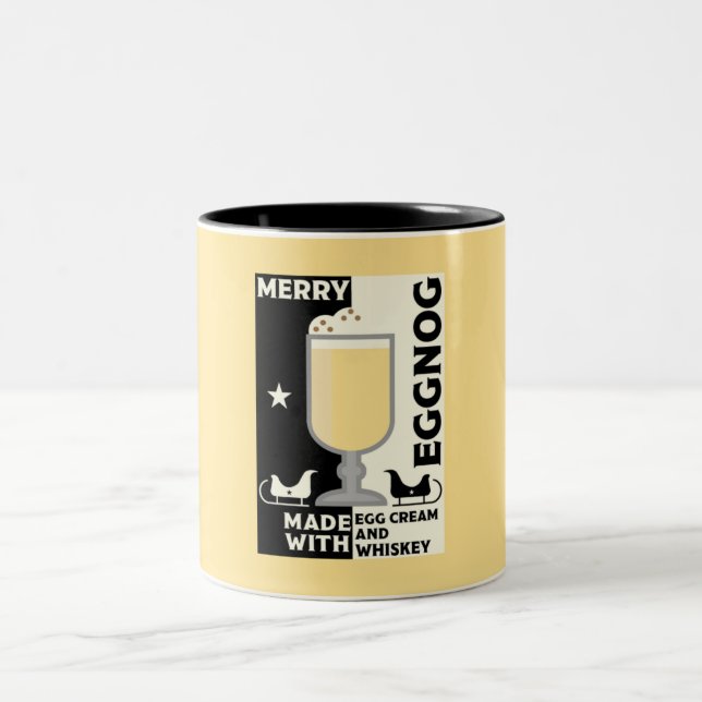 Xmas Eggnog Punch      Two-Tone Coffee Mug (Center)