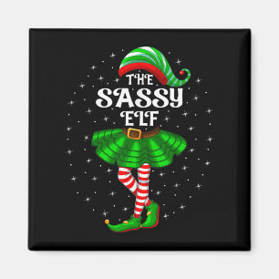 Xmas Family Matching Women Girls Mum The Sy Elf Ch Magnet