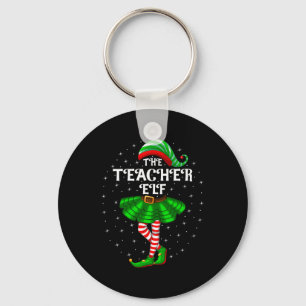Xmas Family Matching Women Girls The Teacher Elf C Key Ring