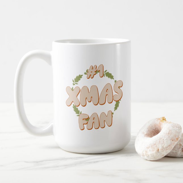 Xmas Fan Coffee Mug (With Donut)