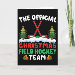 Xmas Field Hockey Team - Funny Field Hockey Player Card