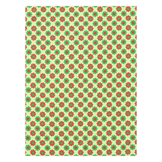 Xmas Flower Power Tablecloth (Front)