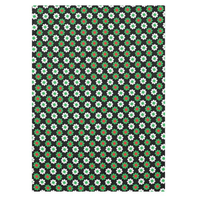 Xmas Flower Power Tablecloth (Front)