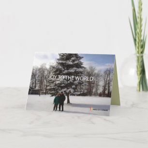 xmas front holiday card