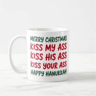Xmas Funny Merry Christmas Sarcastic Rude Coffee Mug