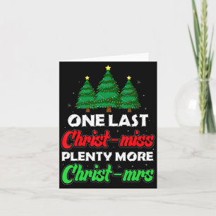 Xmas Future Bride Wife New Fiance Funny Engagement Card