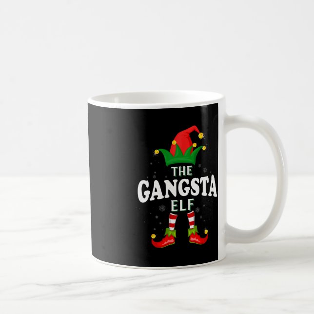 Xmas Gangsta Elf Family Matching Christmas Pajama  Coffee Mug (Right)