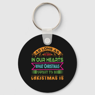 Xmas Gift As Long As We Know Key Ring
