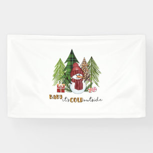 Xmas Gift Baby It Is Cold Outside Banner