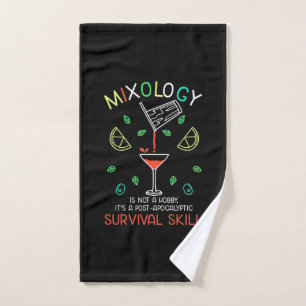 Xmas Gift Bartender Mixologist Hand Towel