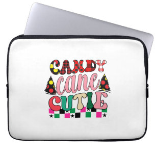 Xmas Gift Candy Cane Cutie Laptop Sleeve