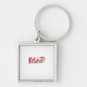 Xmas Gift Christmas Believe Key Ring