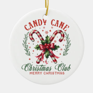Xmas Gift Christmas Club Ceramic Ornament