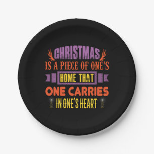 Xmas Gift Christmas Is A Piece Paper Plate