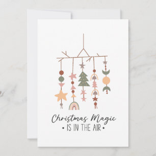 Xmas Gift Christmas Magic Is In The Air Holiday Card