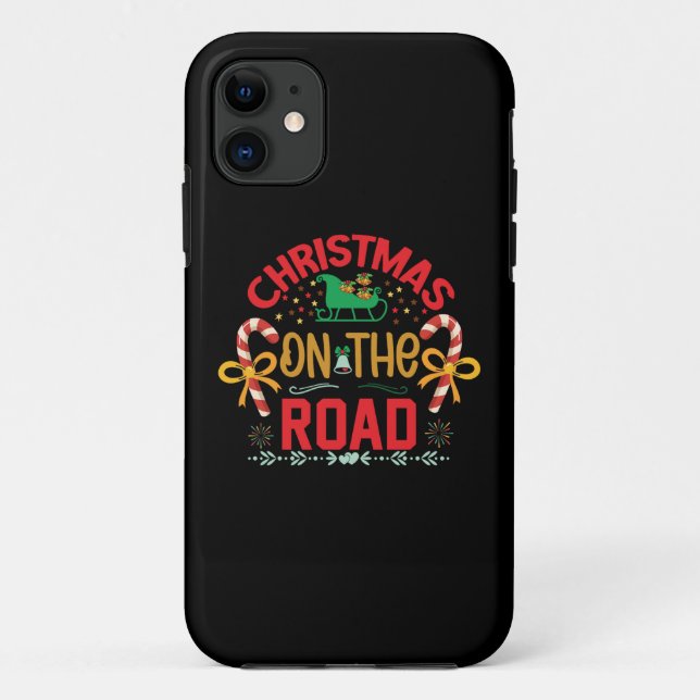 Xmas Gift Christmas On The Road Case-Mate iPhone Case (Back)