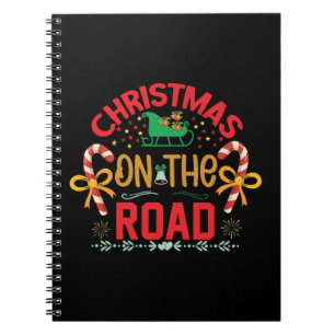 Xmas Gift Christmas On The Road Notebook