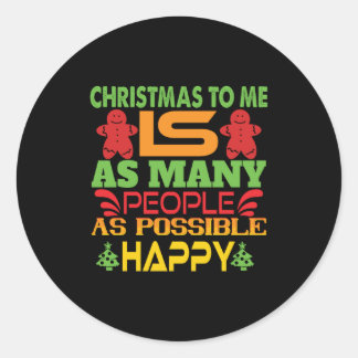 Xmas Gift Christmas To Me Classic Round Sticker
