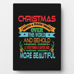 Xmas Gift Christmas Waves A Magic Wand Plaque