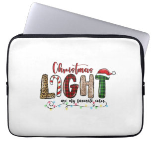 Xmas Gift Chritsmas Light Are My Favourite Colour Laptop Sleeve