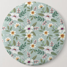 Xmas Gift Colourful Hand Drawn Flowers