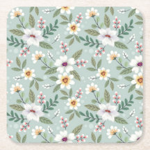 Xmas Gift Colourful Hand Drawn Flowers