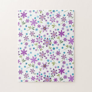 Xmas Gift Cute Floral Ditsy Jigsaw Puzzle