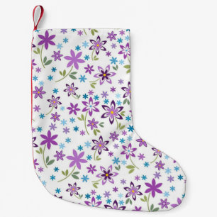 Xmas Gift Cute Floral Ditsy Small Christmas Stocking