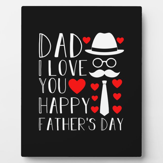Xmas Gift | Daddy I Love You Plaque (Front)