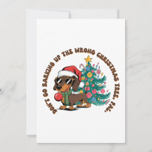 Xmas Gift Do Not Go Barking Invitation