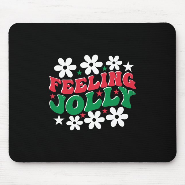 Xmas Gift Feeling Jolly Mouse Pad (Front)