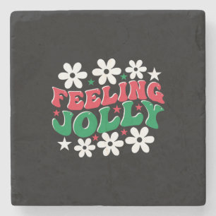 Xmas Gift Feeling Jolly Stone Coaster