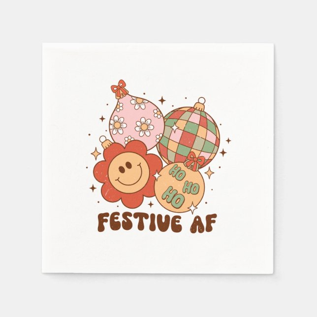 Xmas Gift Festive AF Napkin (Front)