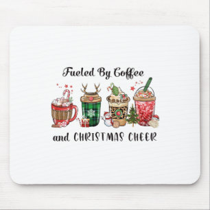 Xmas Gift Fuelled By Coffee And Christmas Cheer Mouse Pad