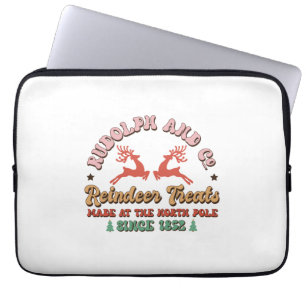 Xmas Gift Go Reindeer Treats Laptop Sleeve