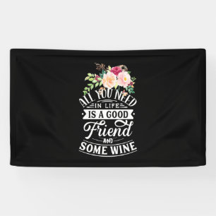Xmas Gift Good Friend And Some Wine Banner