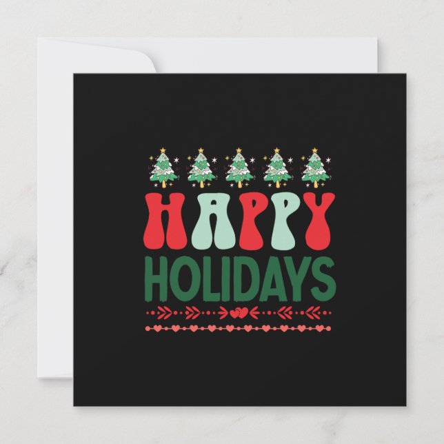 Xmas Gift Happy Holidays Invitation (Front)